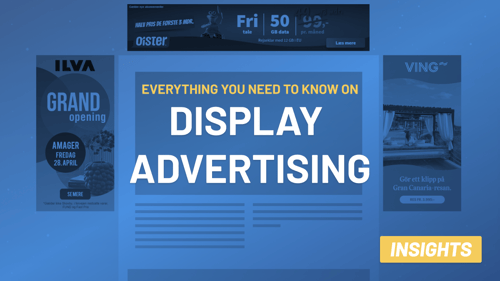 Blog thumbnail image showcasing a web page mock up populated by different display ads