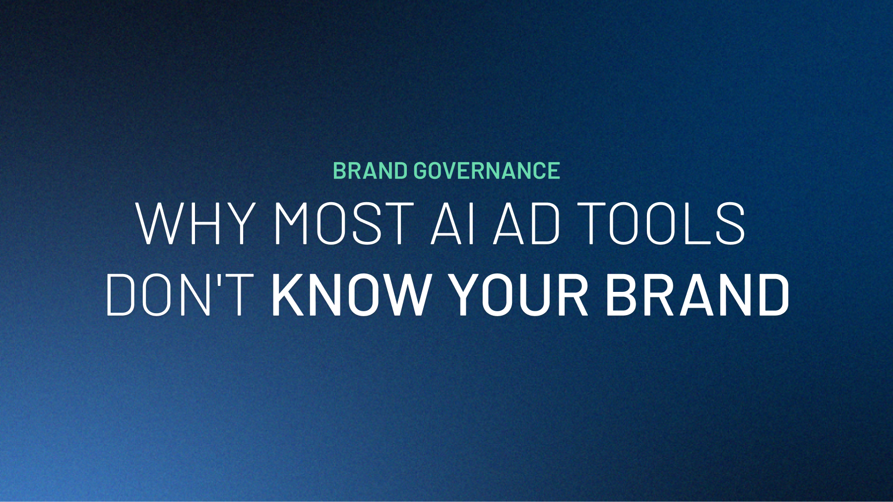 Why Most AI Ad Tools Still Don't Know Your Brand Guidelines
